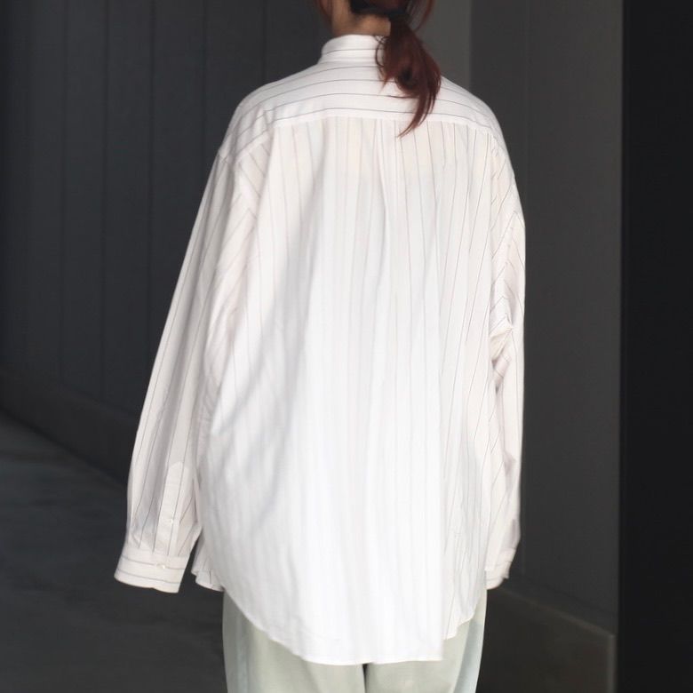 KANEMASA PHIL. - 【残り一点】46G Atmosphere Stripe Shirt