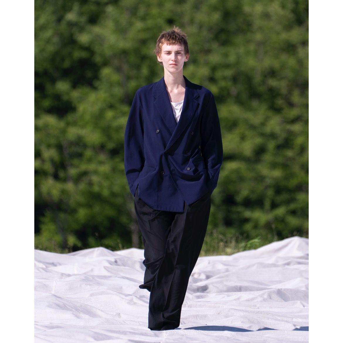 【残り一点】1 Pleated Wide Tapered Trousers