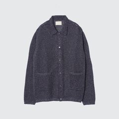【残りわずか】Mesh Knitted Shirt Cardigan