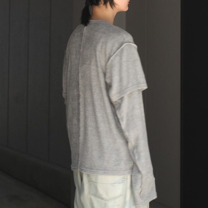 【残りわずか】Terry Double Layer Long Sleeve T-shirt