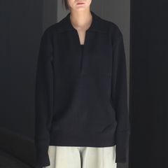 【残りわずか】Extra Fine Wool Knit Skipper LS