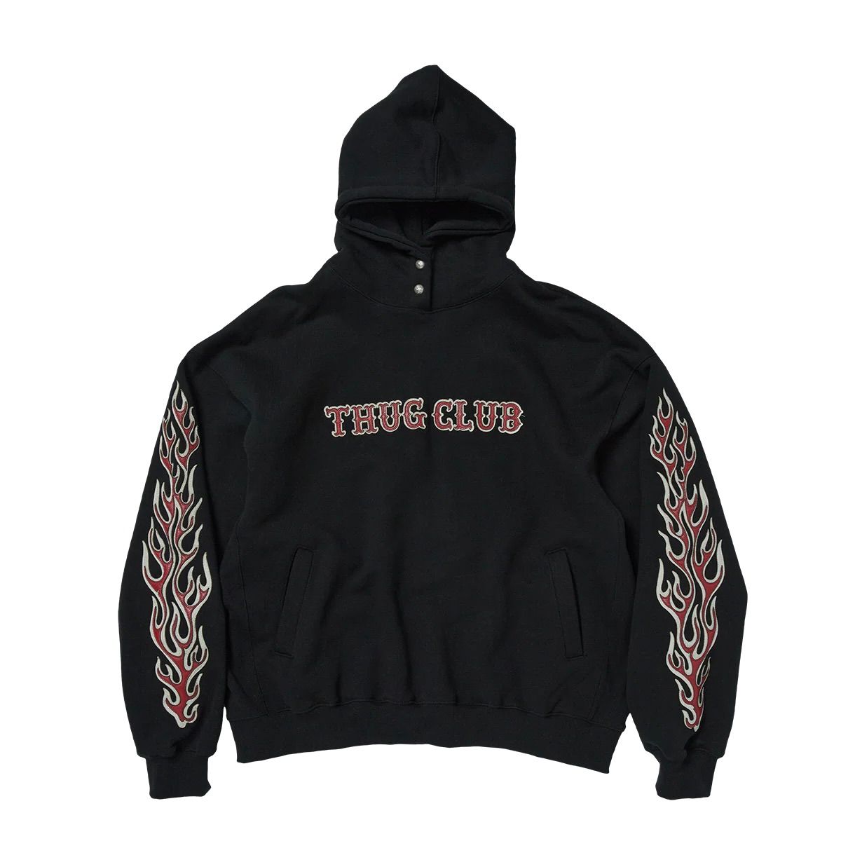 【残り一点】Leather Flame Hoodie