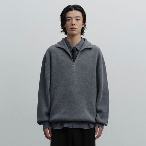 【残り一点】Volume Half Zip Up Knit