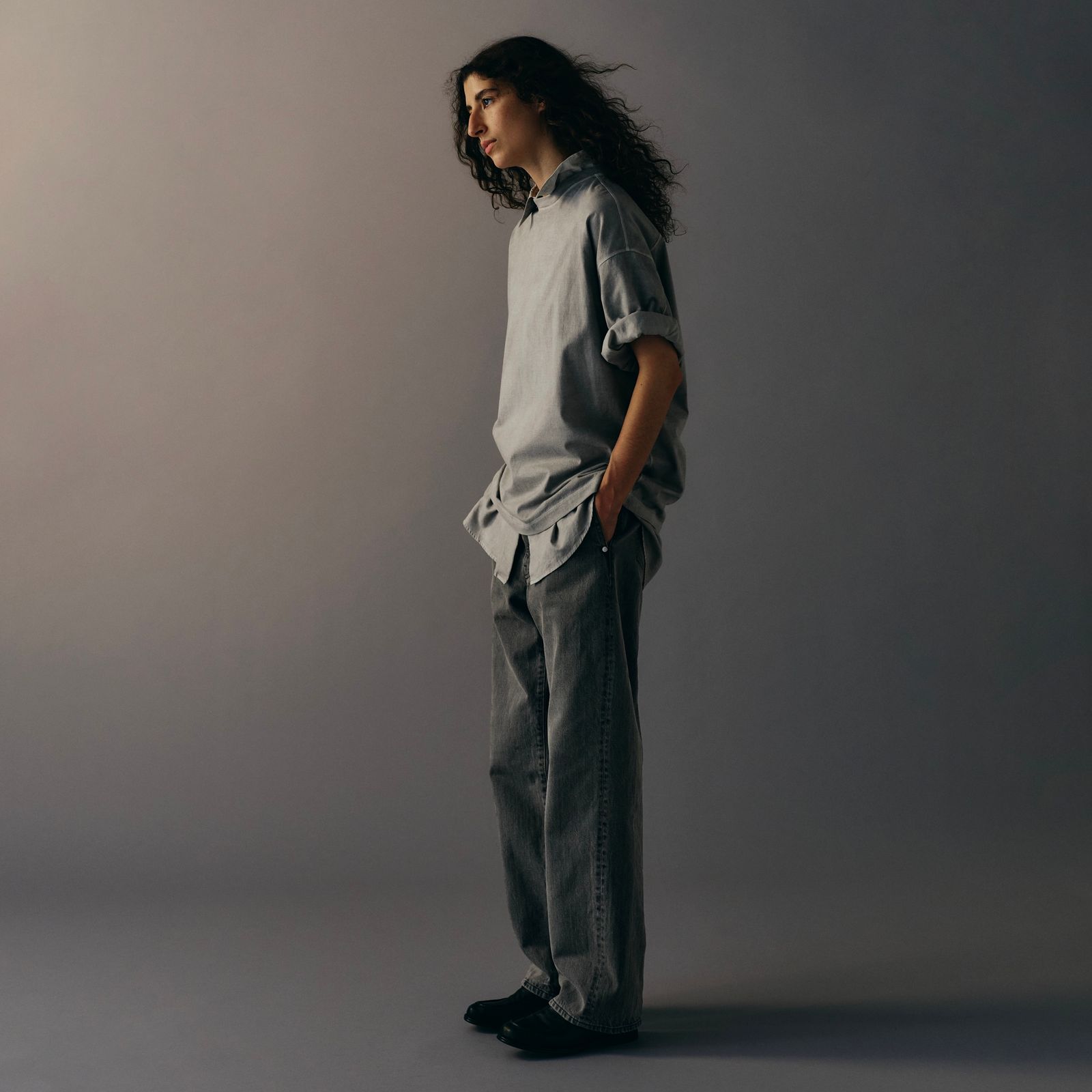 YOKE - 【残り一点】Denim Wide Straight Pants Vintage Wash