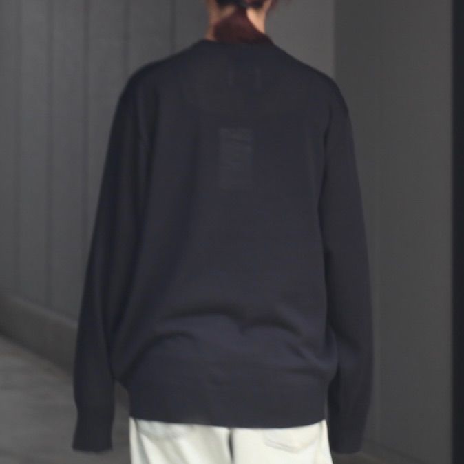 【残りわずか】Wool/Silk Knit Crew Neck LS