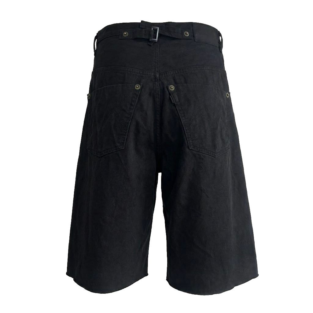 【残りわずか】Cut Off Heavy Short Wide Jeans(AGED CANVAS)