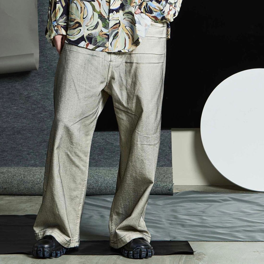 【残り一点】11oz Chemical Over Dye Denim Buggy Pants