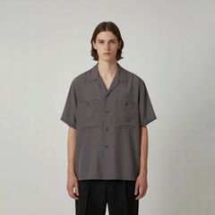 【残り一点】Cupro Open Collar Shirt