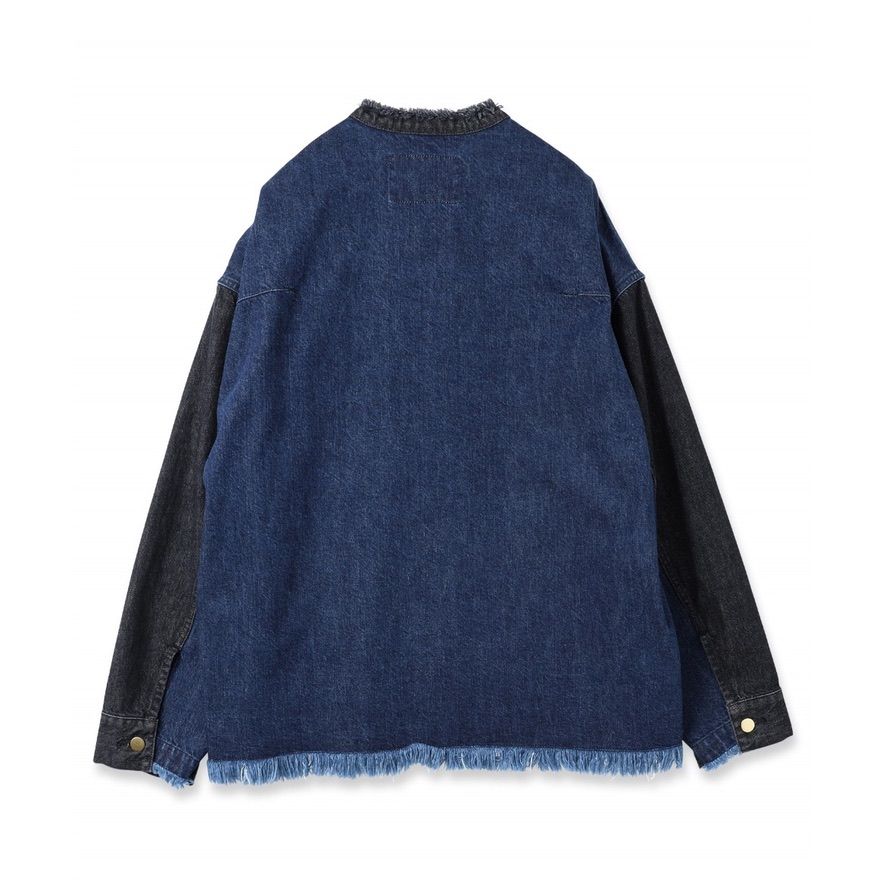 CULLNI - 【残り一点】Cut-off Band Collar Denim Blouson | ACRMTSM