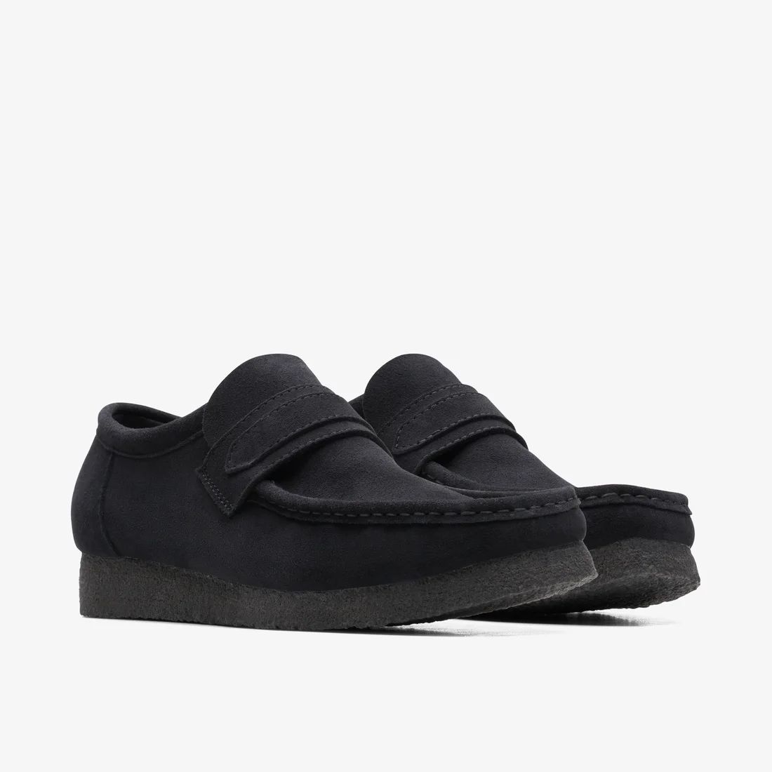 Clarks バックル ローファー ミュール ブラック スニーカー CLARKS WALLABEE LOAFER “Black Croc” (クラークス ワラビー
