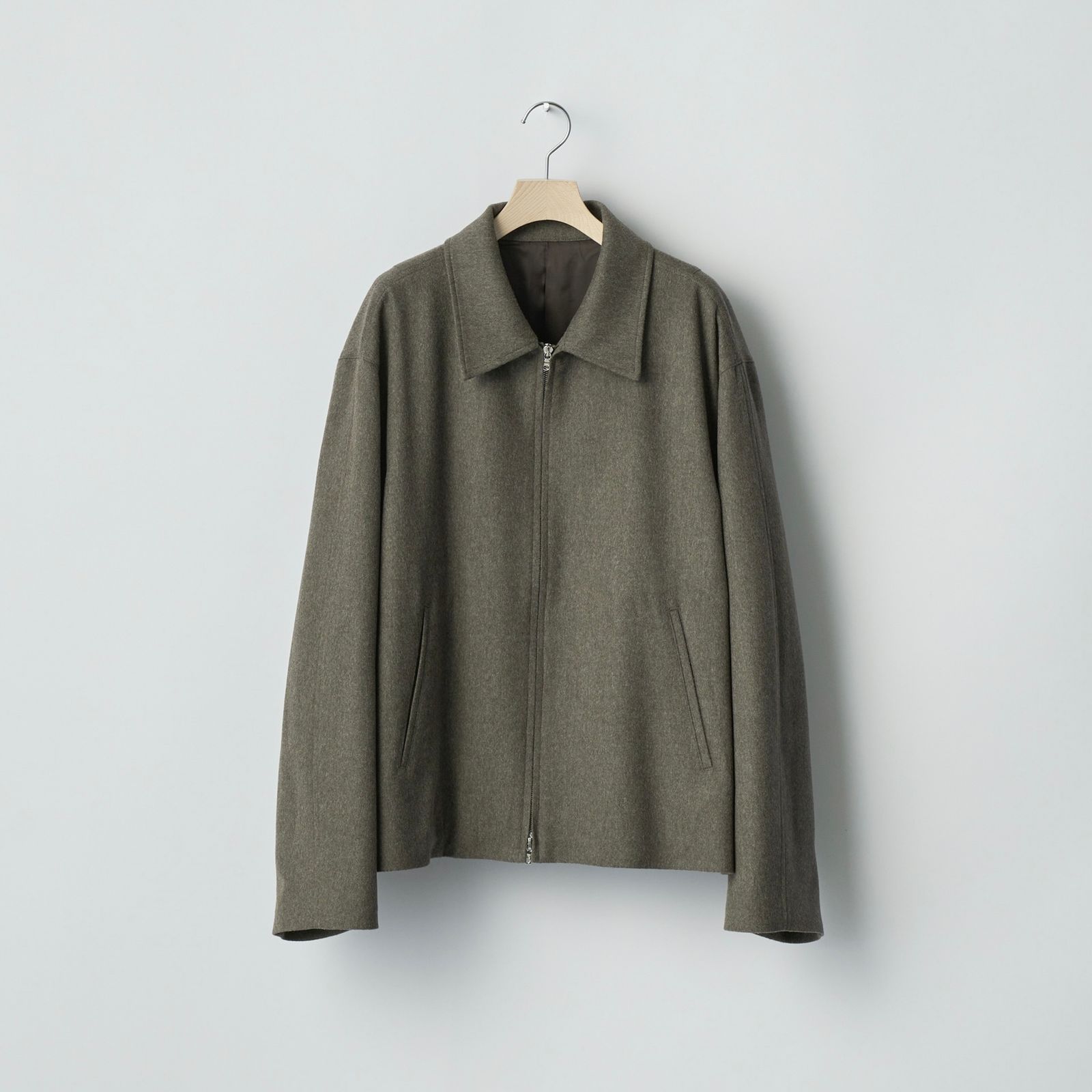 【残り一点】Wool Doeskin Zip Short Jacket