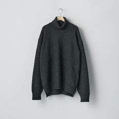 【残り一点】Wool/Alpaca Milled Knit Turtle Neck LS