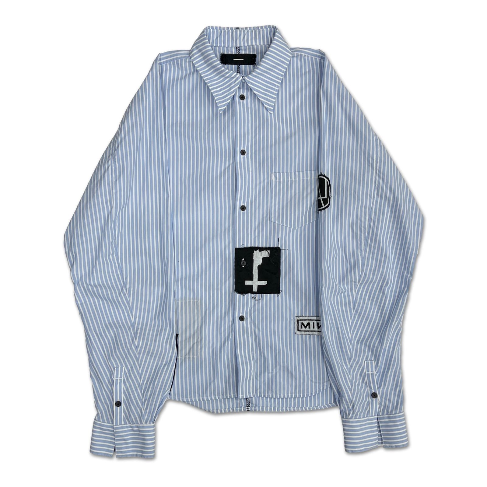 【残り一点】Bootleg Stripe Shirts With Patched(MIN)