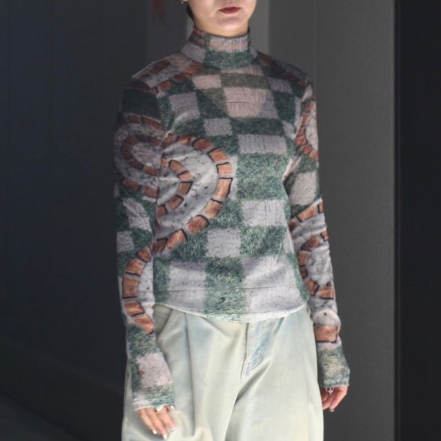 【残り一点】Graphic Mesh Top A