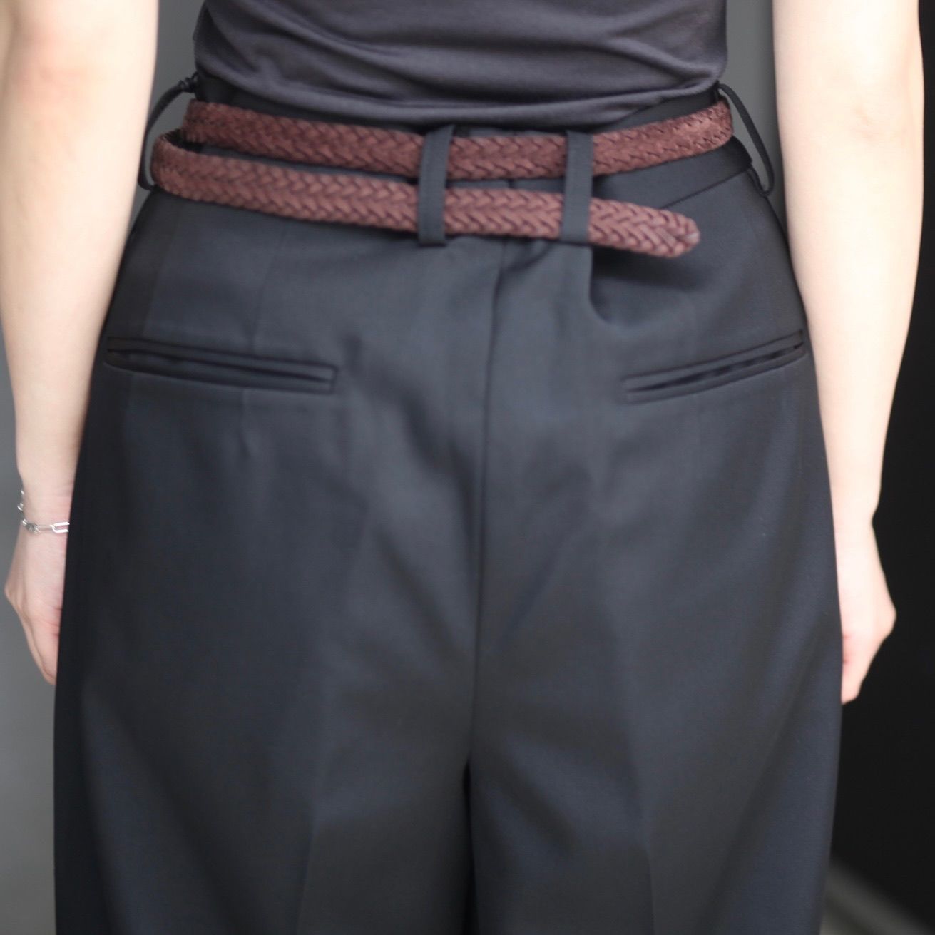 ssstein - 【残りわずか】Long Wide Trousers(2/90 WOOL