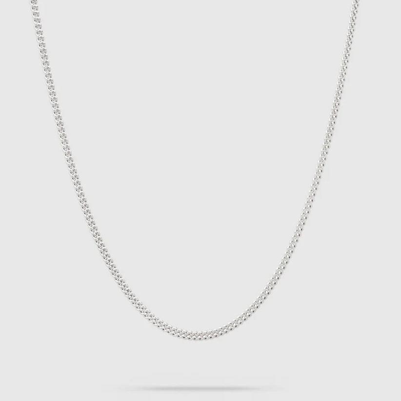 【残りわずか】Curb Chain Silver_S(SILVER)