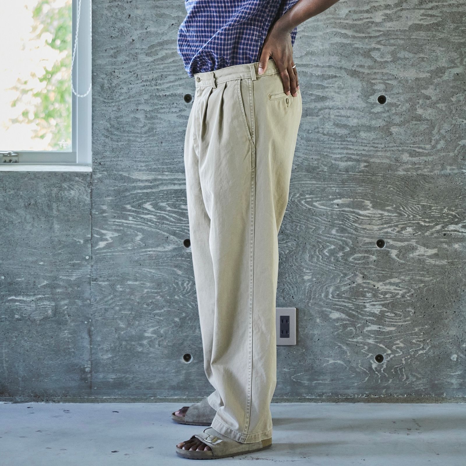 【残り一点】Two Tuck Wide Trousers