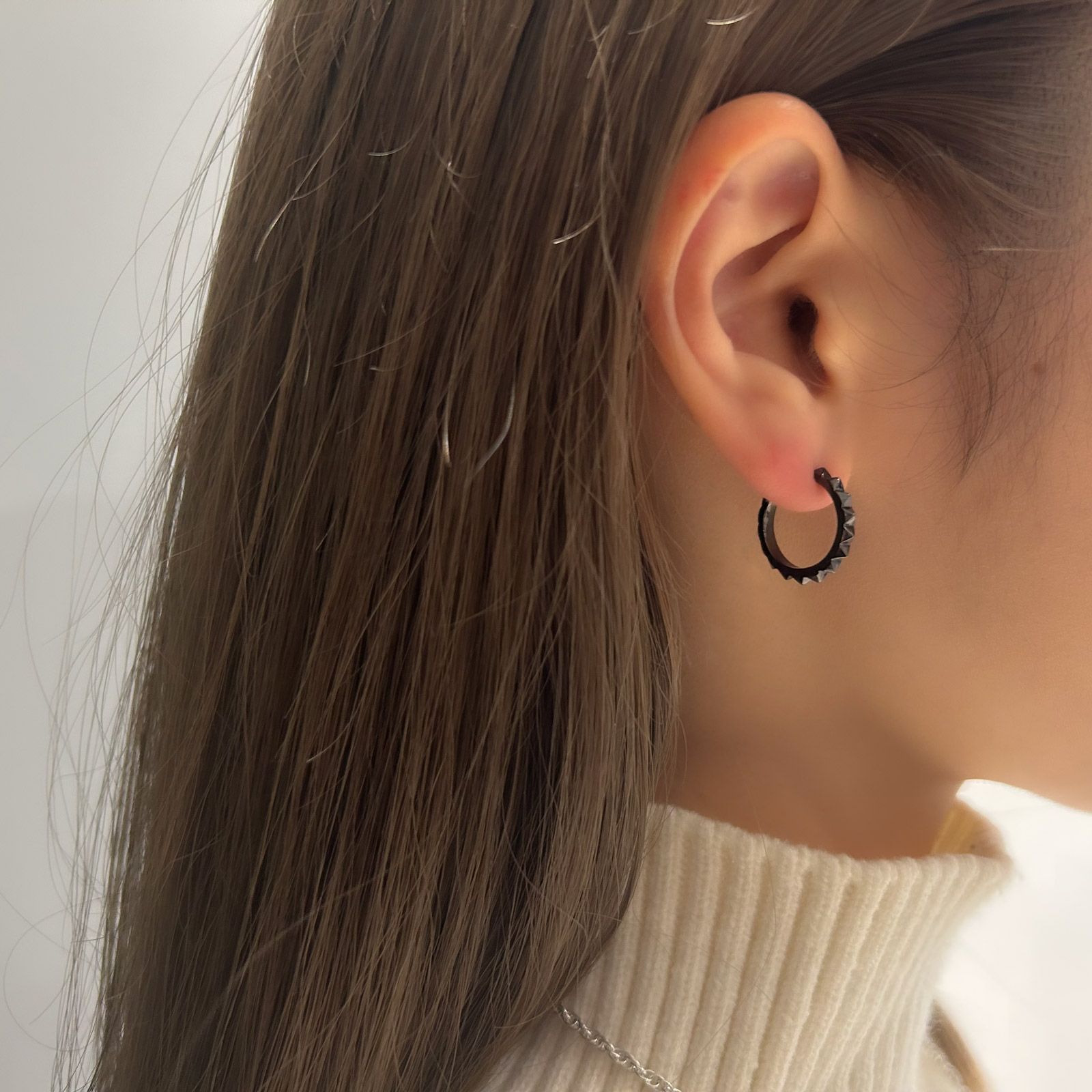 【お取り寄せ注文可能】Multiple Studs Pierce_L(BLACK)
