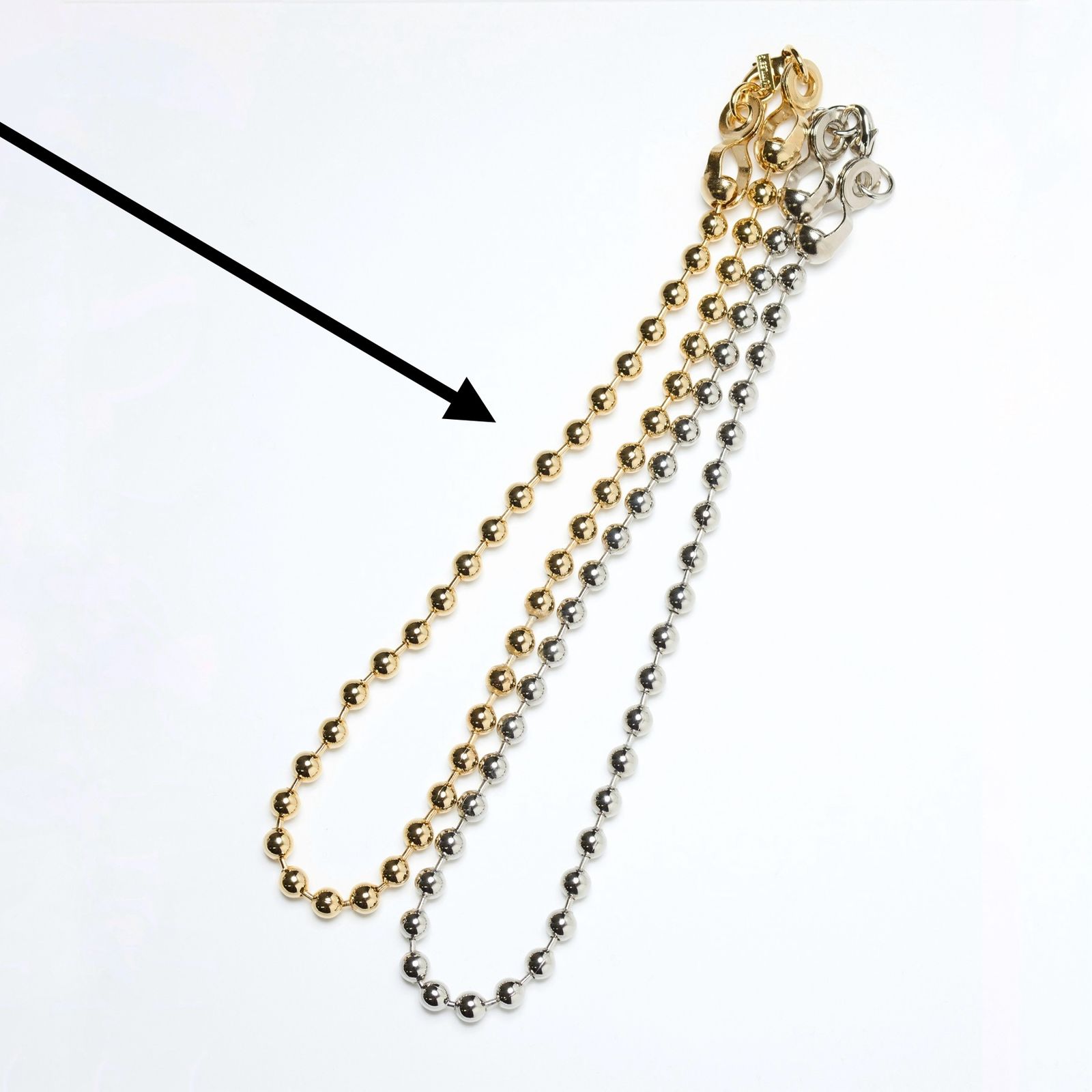 【残り一点】Ball Chain Necklace(GOLD)