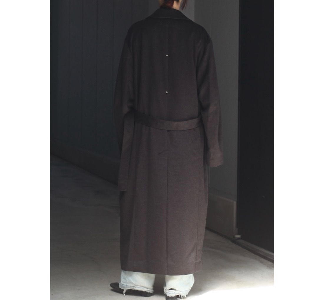 【残り一点】Oversized Maxi Length Peak Lapel Coat(CASHMERE)