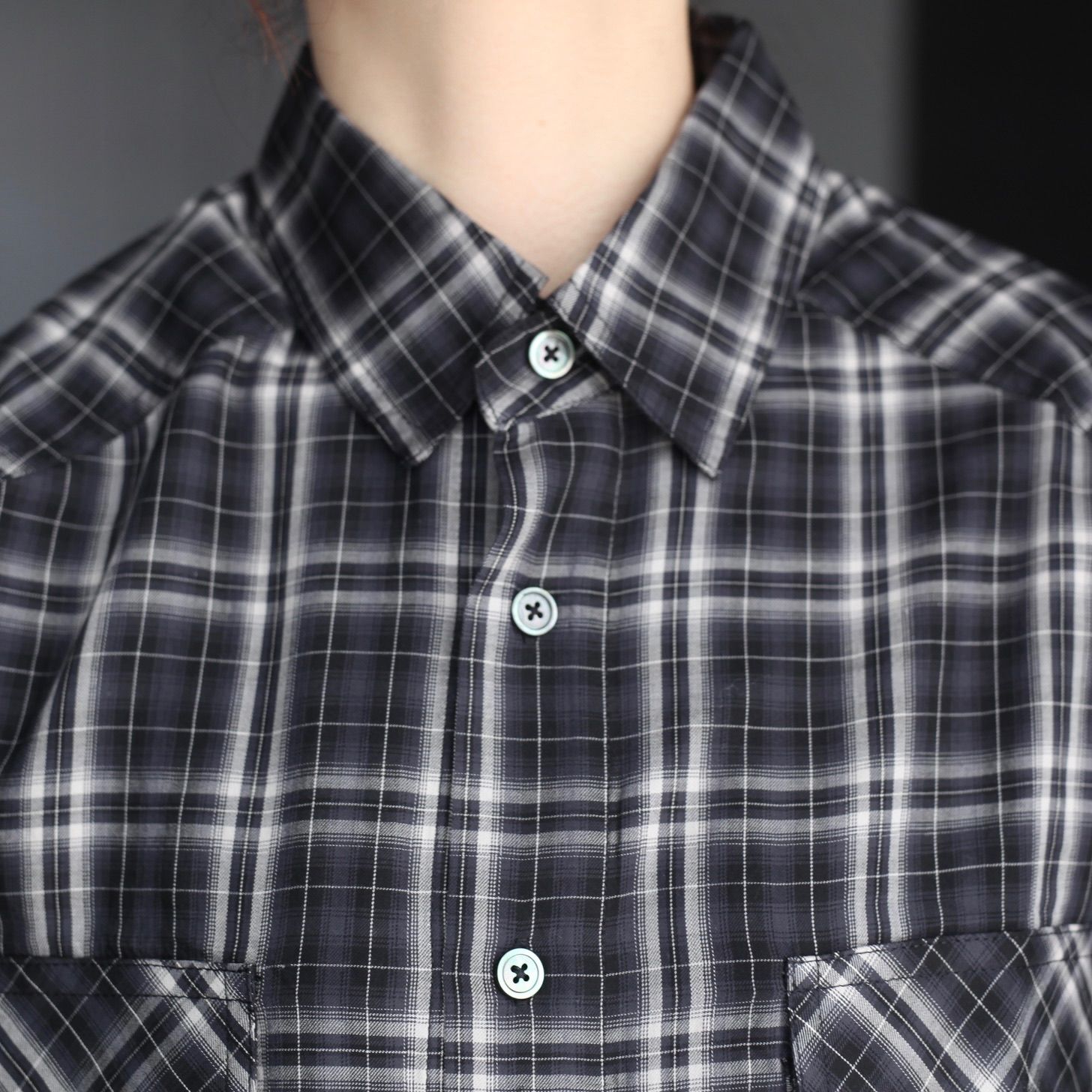 【残り一点】Black Check Workwear Shirt
