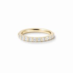 【お取り寄せ注文可能】Square Half Dia Ring(K10 YELLOW GOLD)