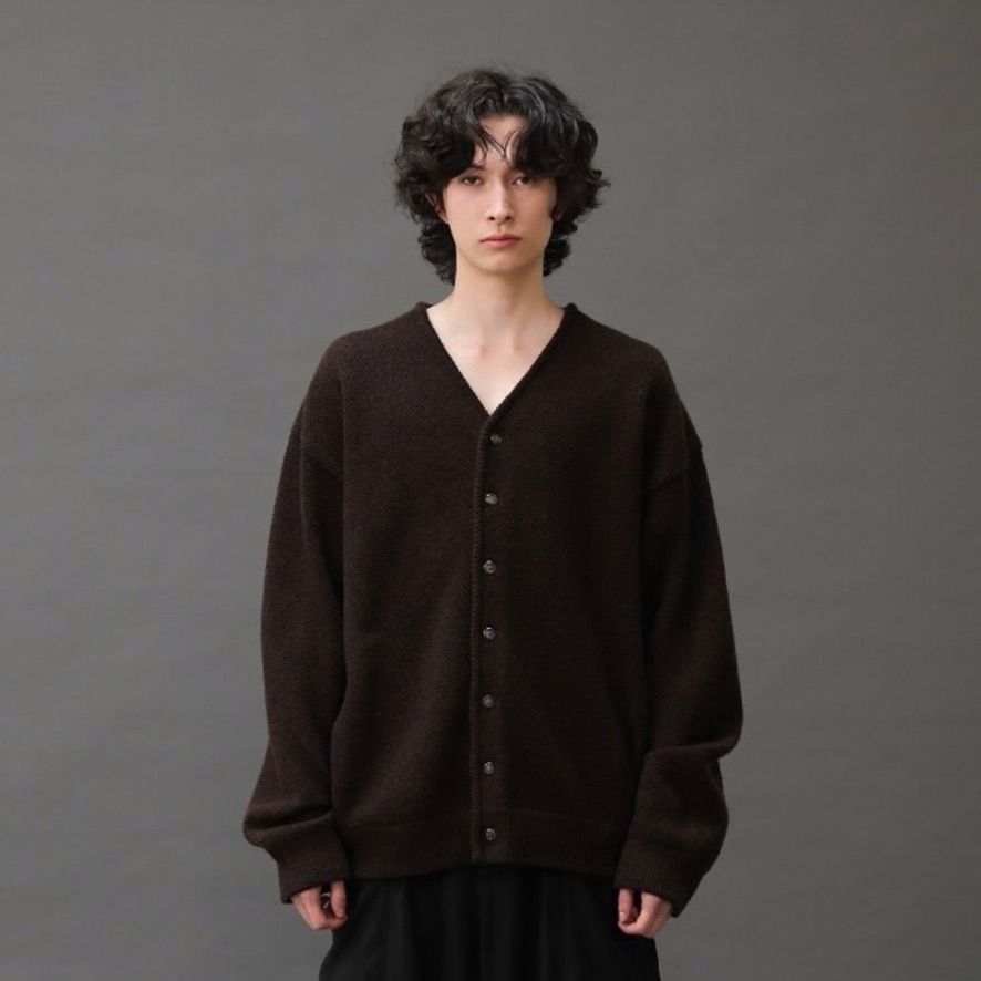【残り一点】Moss Stitch V-Neck Cardigan