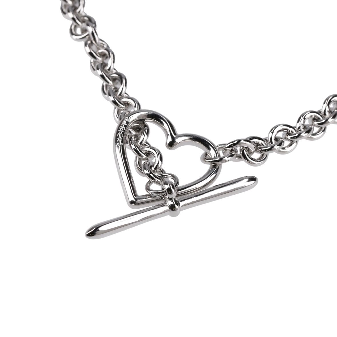 【残りわずか】Heart Necklace_Small Link(SILVER)