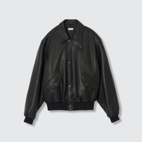 【残りわずか】Lamb Leather Bomber Jacket