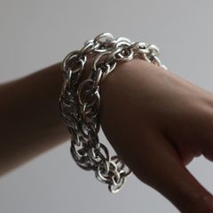 【残りわずか】W Chain Bracelet