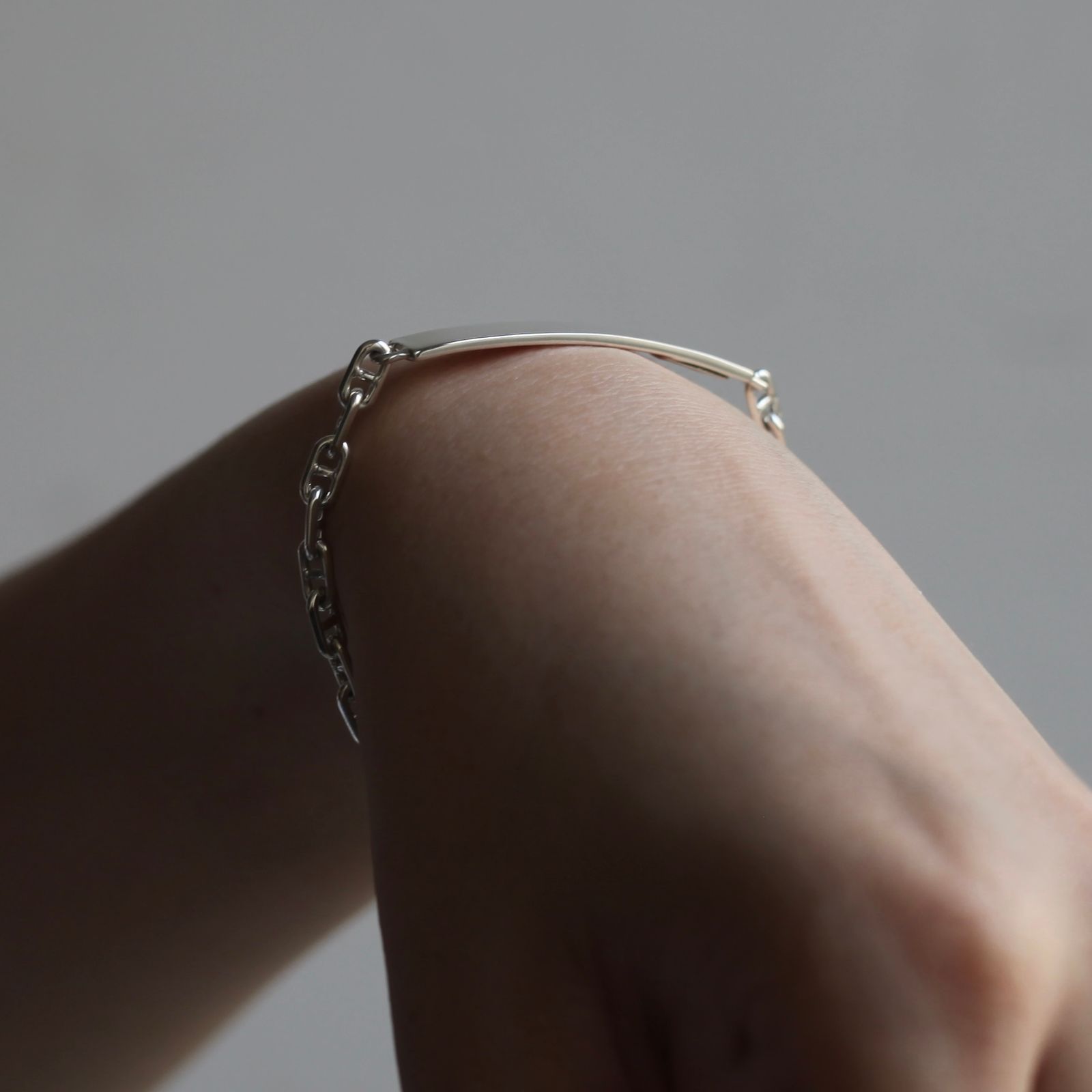 【残り一点】Anchor ID Bracelet_L(WHITE)