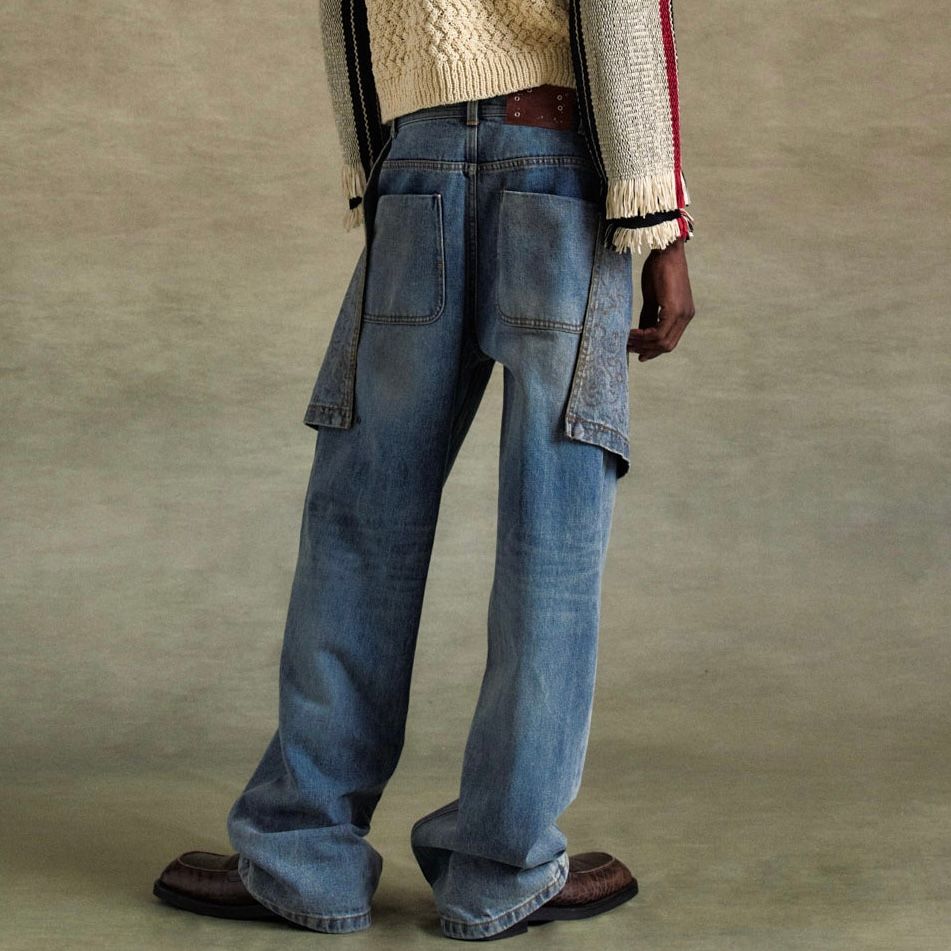 【残り一点】Embroidery Wrap Jeans