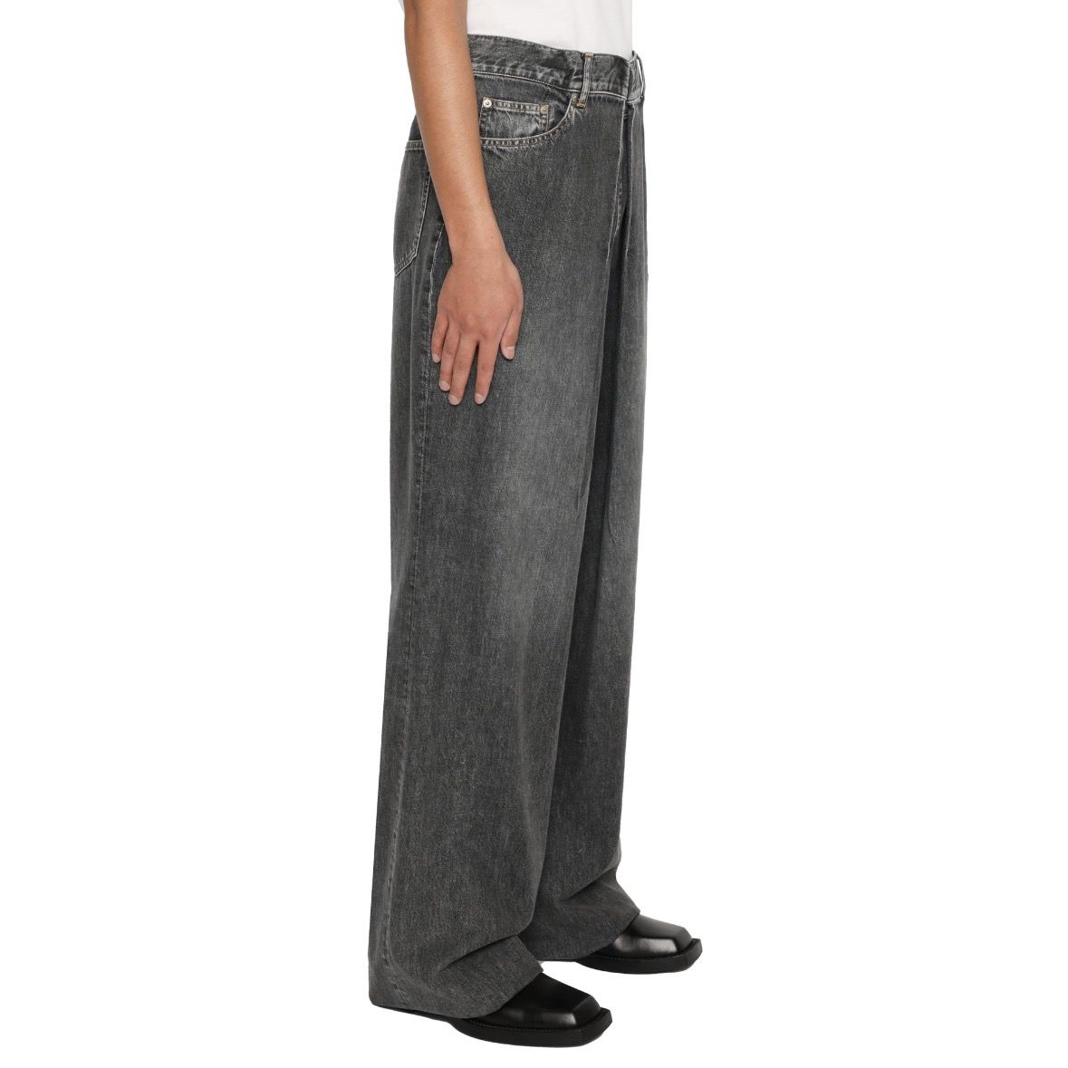 【残りわずか】Washed Denim Wide Pants(SHORT)