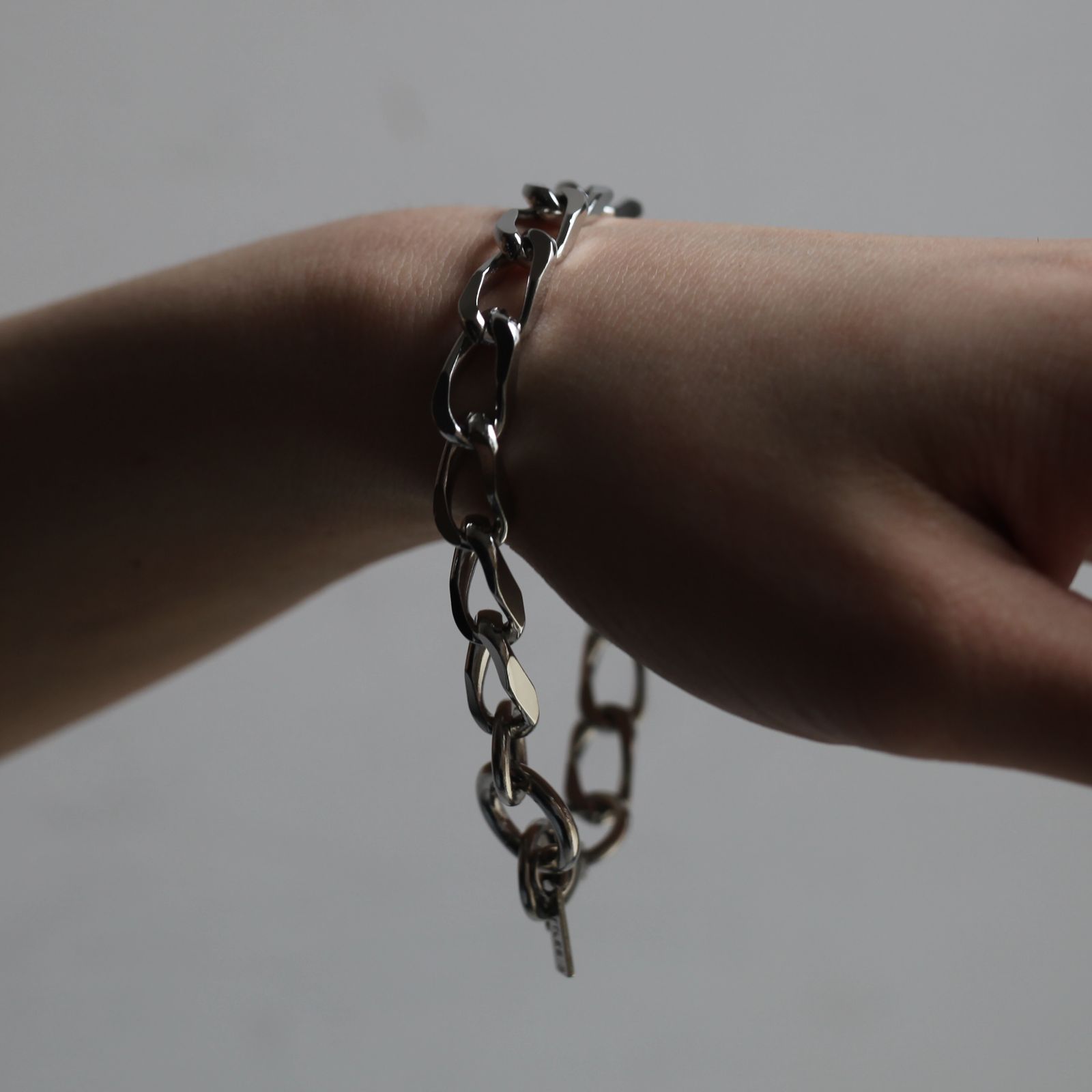 【残りわずか】Curb Chain Bracelet(SILVER)