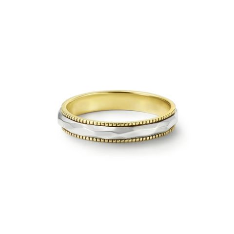 【お取り寄せ注文可能】Grain Crack Ring Combi(K18 YELLOW GOLD / PLATINUM950)