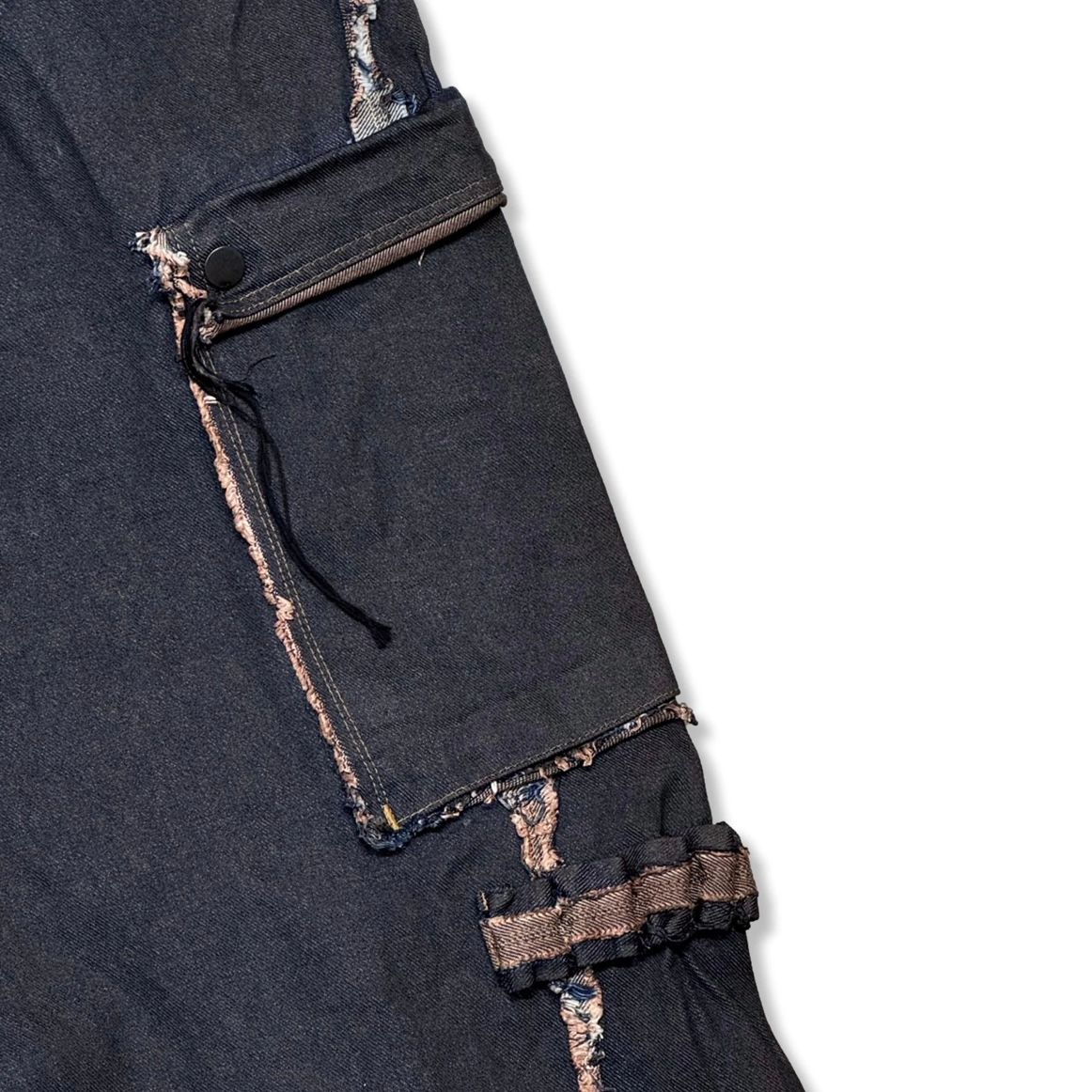 【残りわずか】Slash Seam Twist Cargo Jeans(PERSIMMON TANGY DYED)
