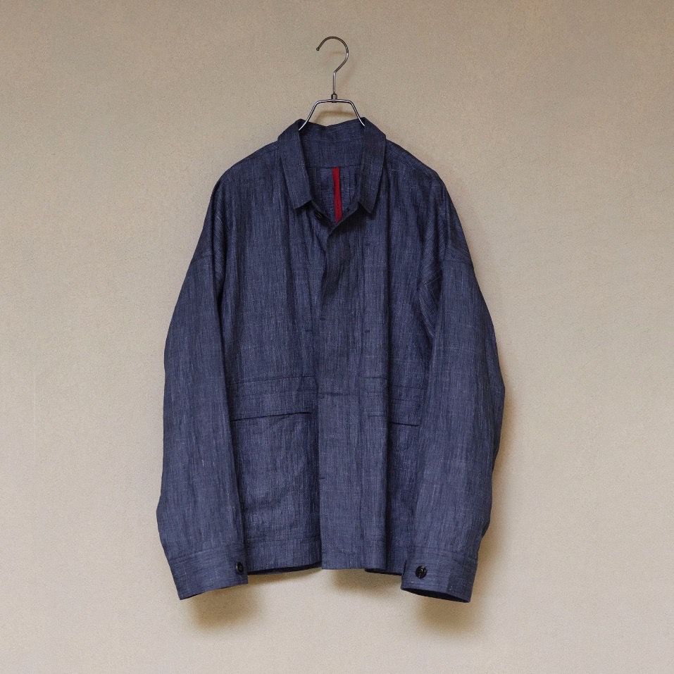 YANTOR - 【残り一点】Wrinkled Linen Flyfront Jacket | ACRMTSM