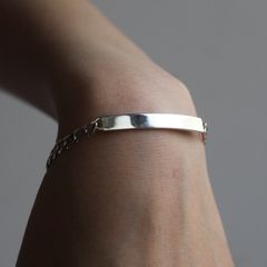 【お取り寄せ注文可能】ID Bracelet_M(SILVER)