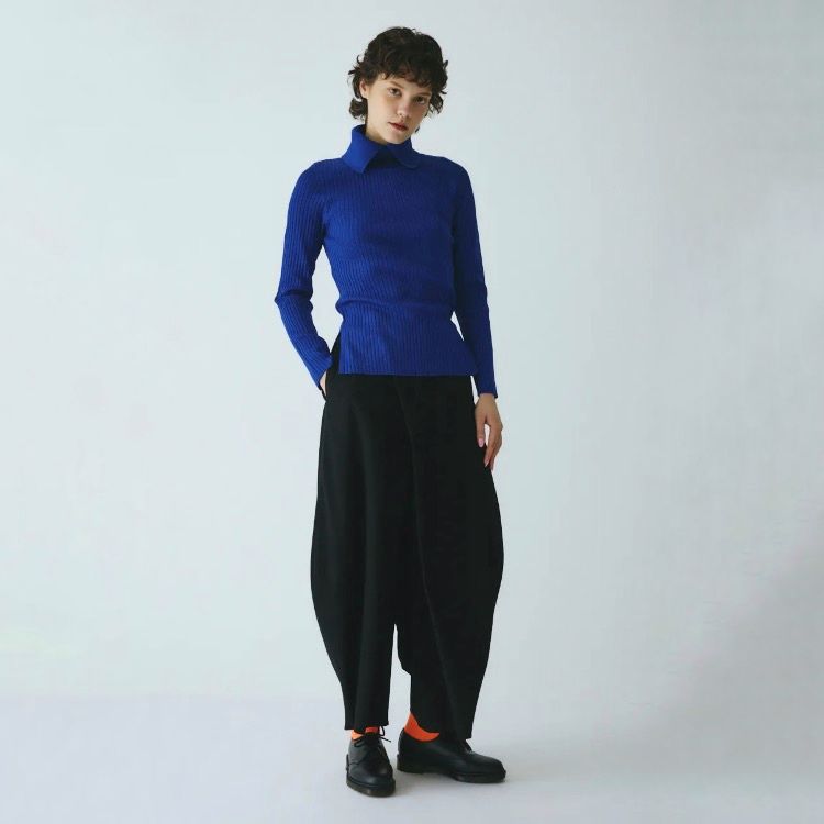 【残り一点】Stand Collar Knit Top