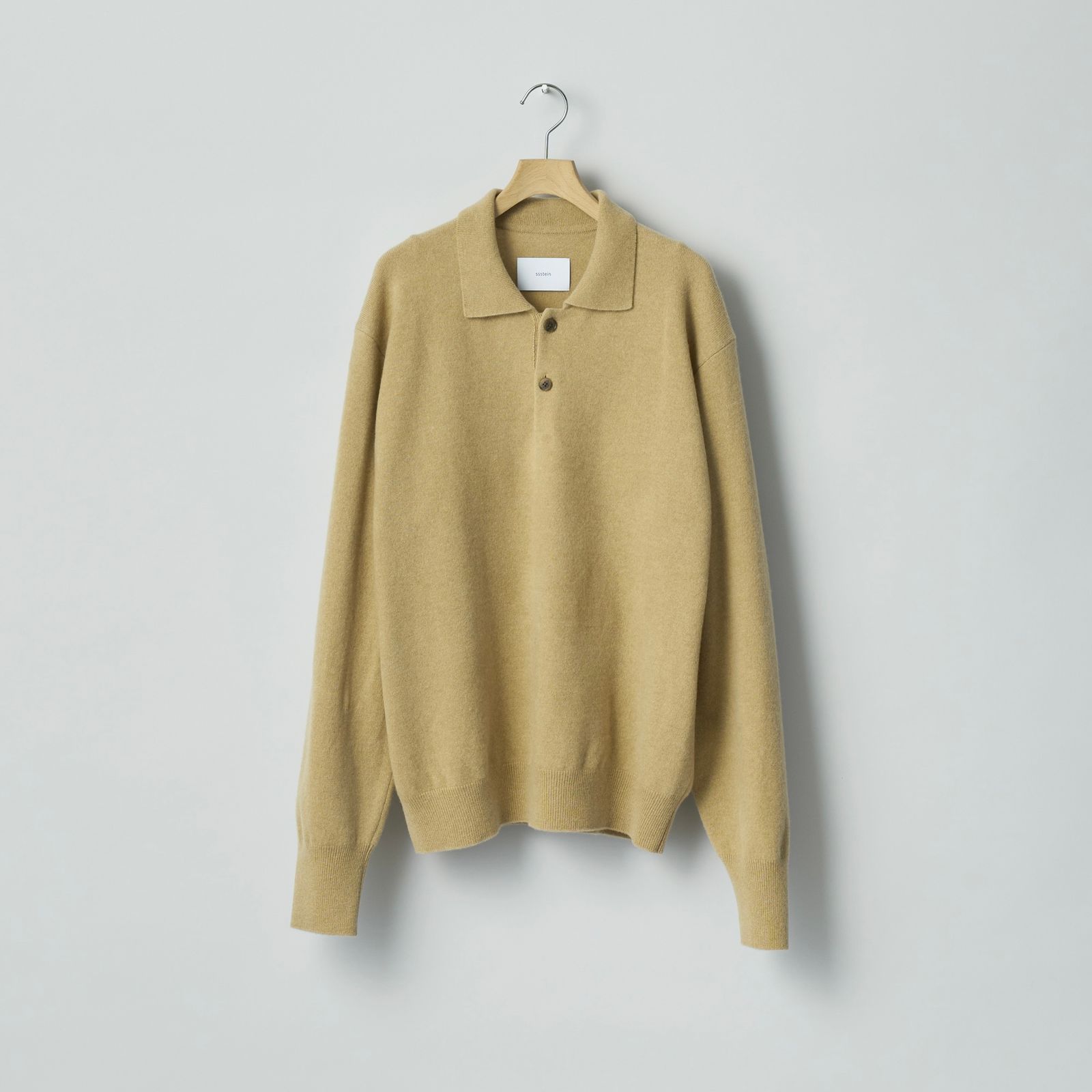 【残り一点】Extra Fine Wool Knit Polo LS