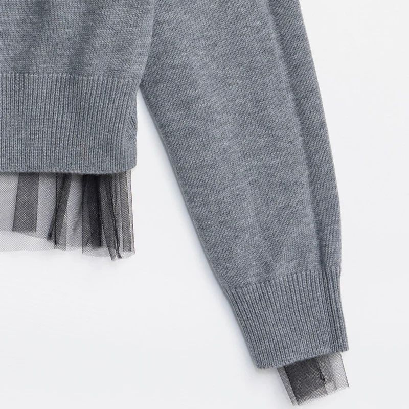 【残り一点】Reversible Tulle Knit Cardigan