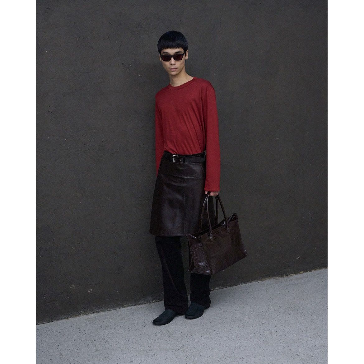 【残り一点】Boston Bag(CROCODILE EMBOSSED)