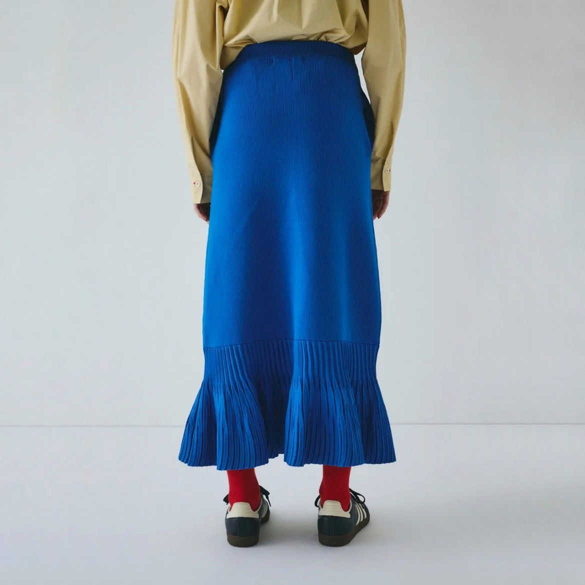 【残り一点】Pleated Hem Knit Skirt