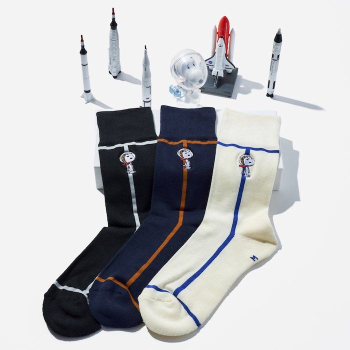 【残り一点】Line Socks(宇宙飛行士)