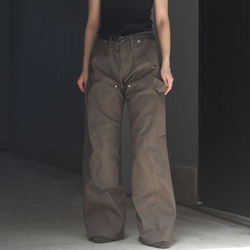 【残り一点】Curved Leg Double Knee Work Pants