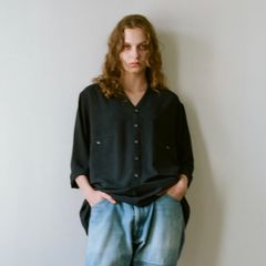 【残り一点】Collarless S/S Shirt
