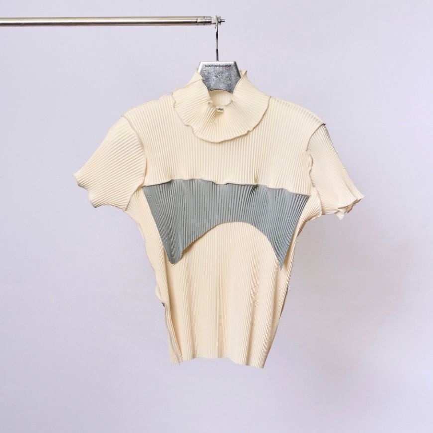 【残り一点】Todo Wave Top Short Sleeve High Neck