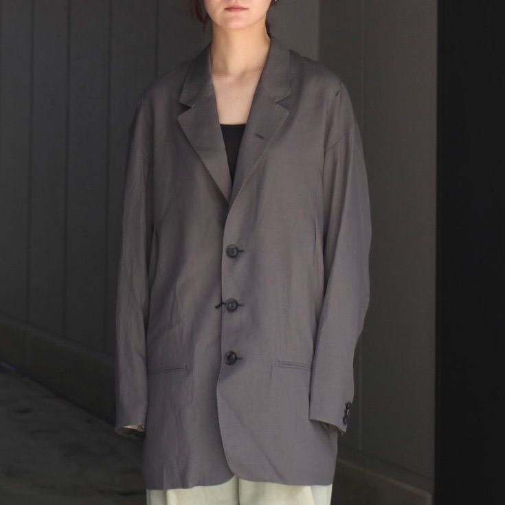 【残り一点】Draped Dart Wool Serge Blazer
