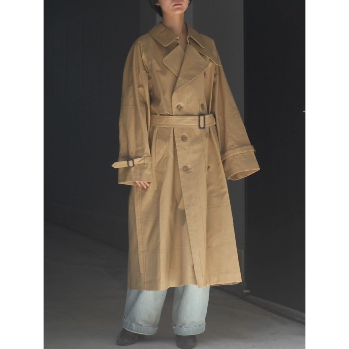 YOKE - 【残り一点】Cut&Layered Trench Coat | ACRMTSM ONLINE STORE