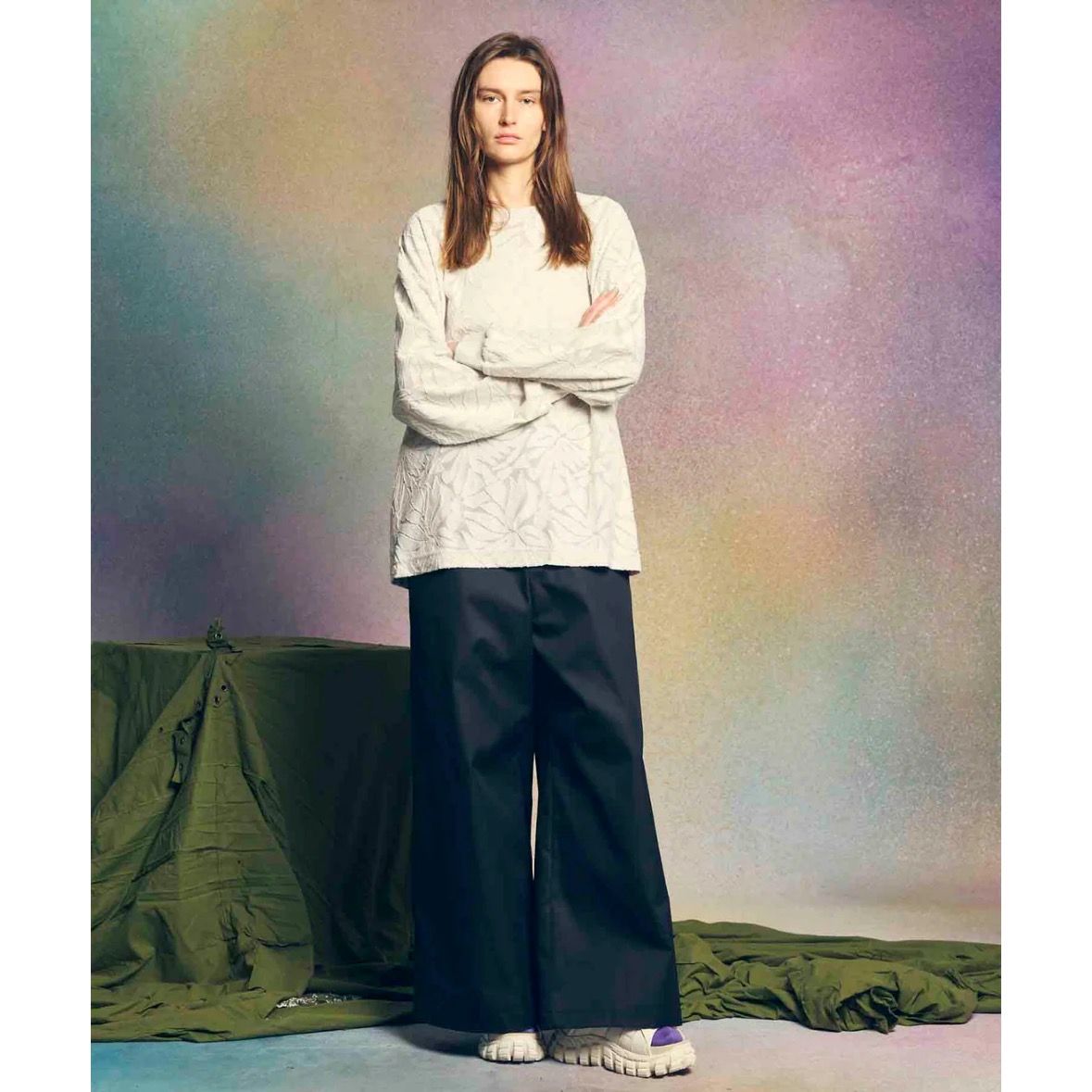 【残り一点】120/2/2 Suvin Cotton No Tuck Buggy Pants